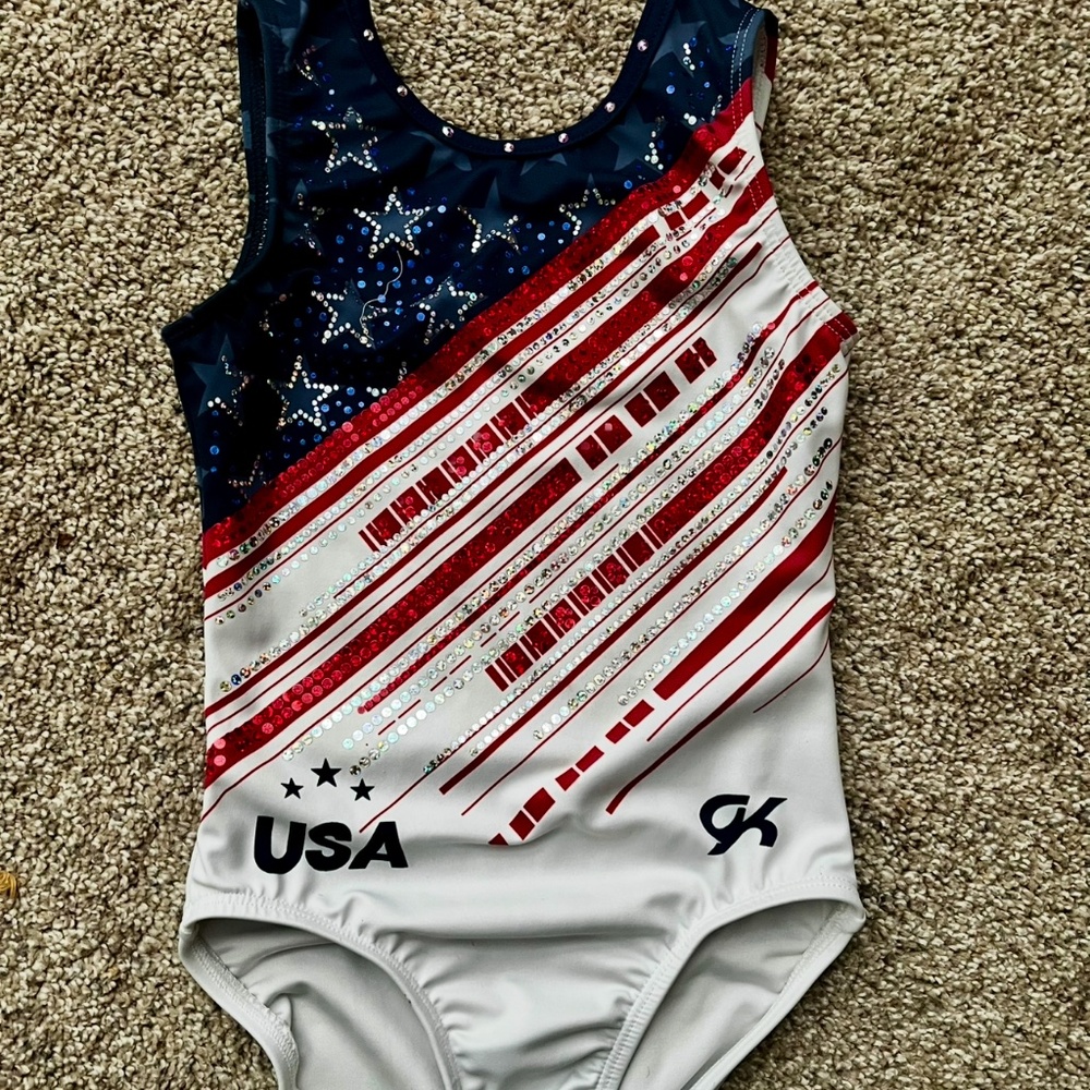 Go for Glory Team USA Replica Leotard Size CL